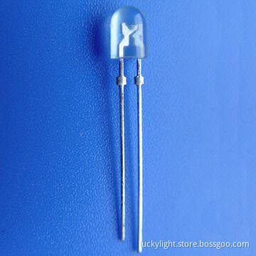5.3 3.8mm Oval Blue LED with 470nm Wavelength, 110/40° Viewing Angle